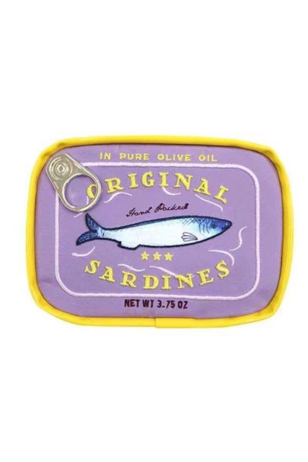 Sardine's Tin Can Gift Cosmetic Bag-Orange