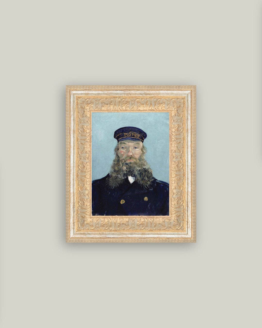 Portrait of a Postman Framed Antique Art