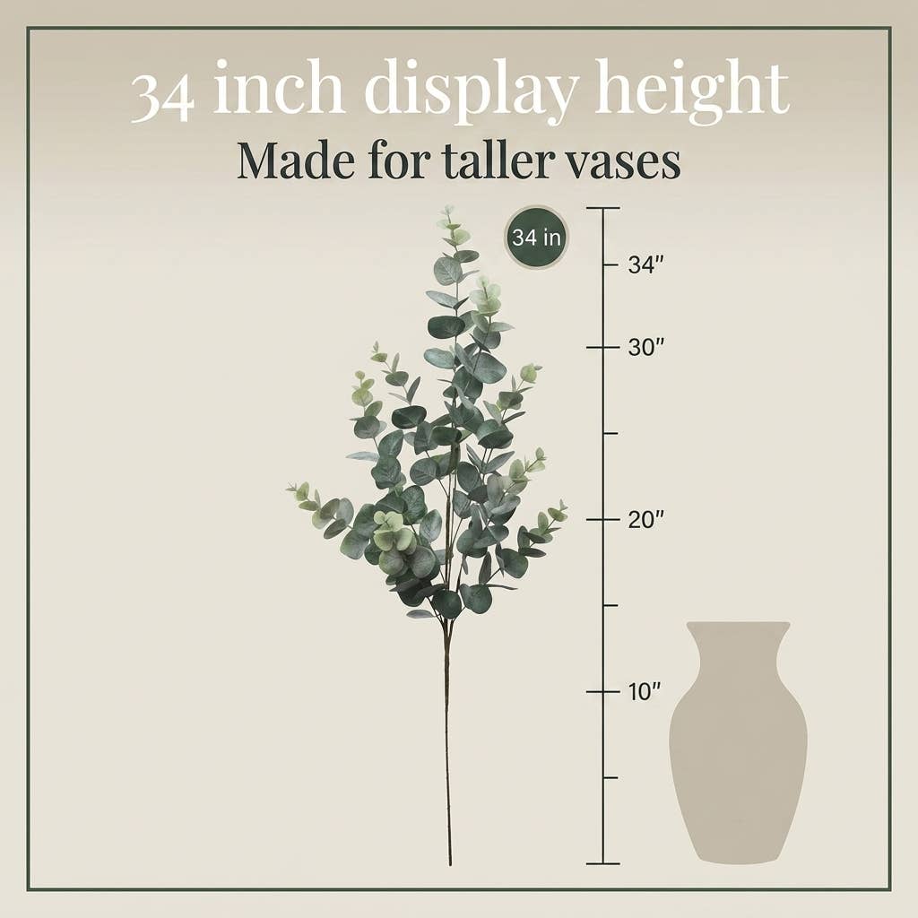 34" Eucalyptus 12 Spray