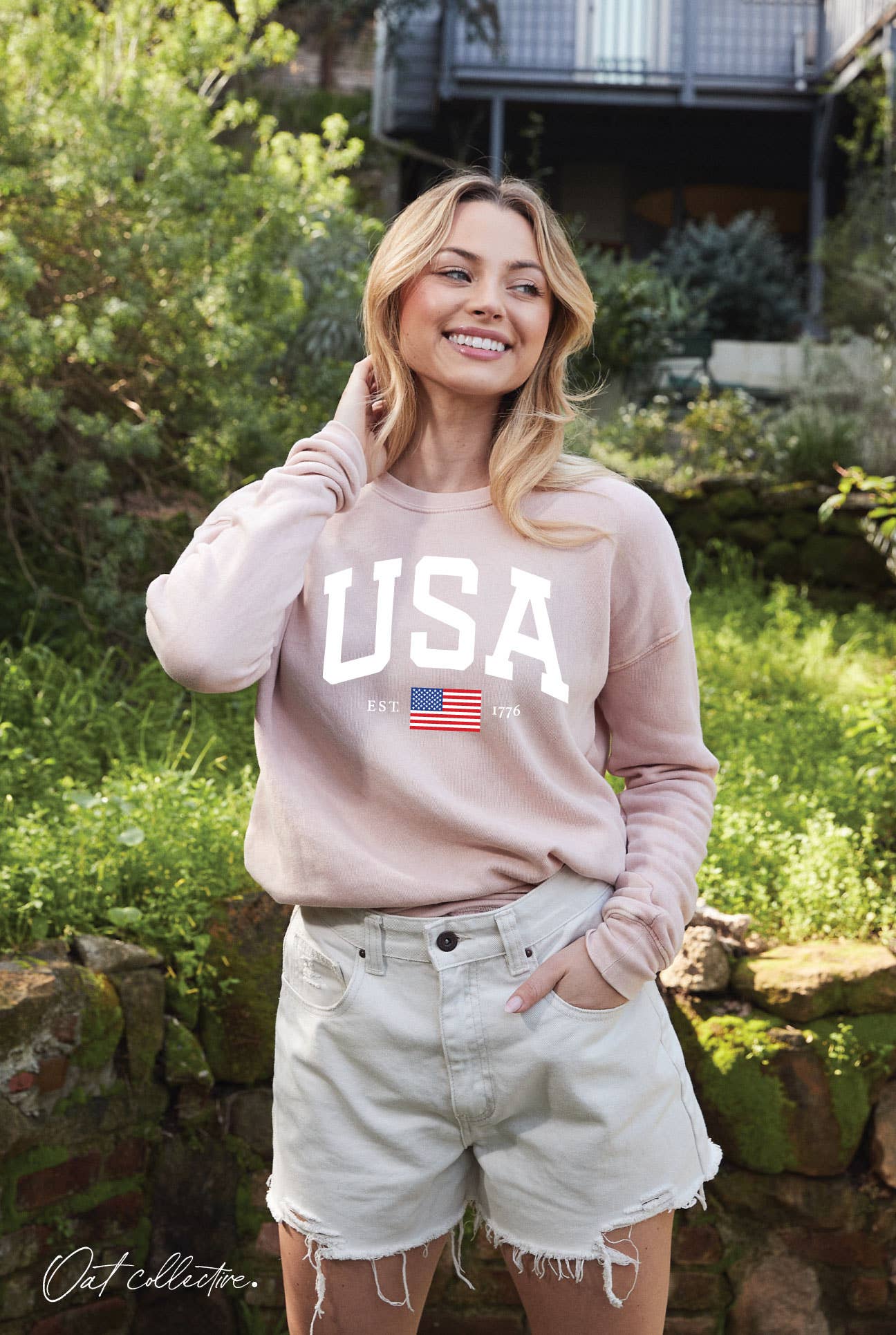 USA EST.1776 Mineral Graphic Sweatshirt