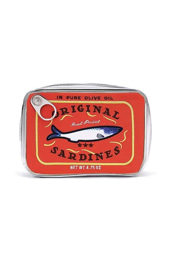 Sardine's Tin Can Gift Cosmetic Bag-Orange