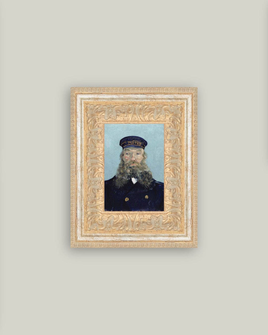 Portrait of a Postman Framed Antique Art