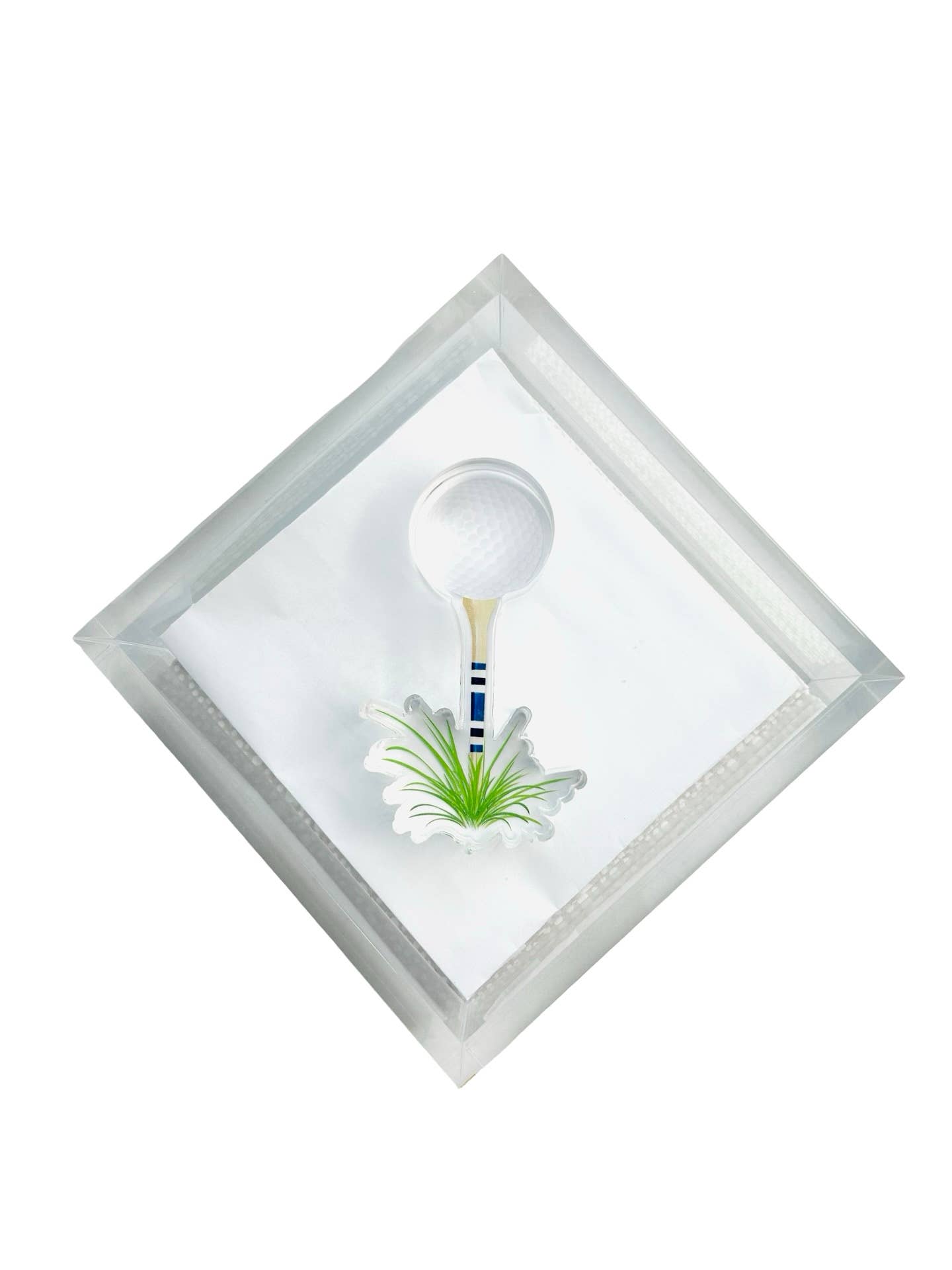 Acrylic Napkin Weight, Golf