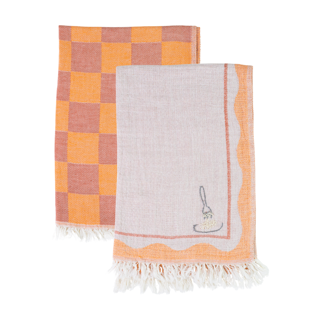 Pasta - Hand Stitched Kitchen Towel
