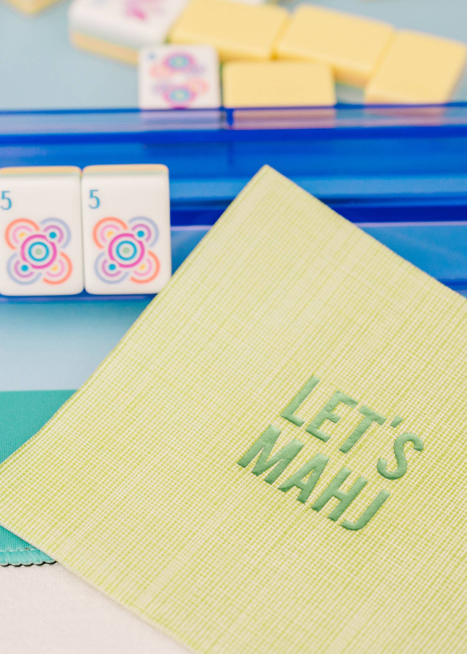 Let’s Mahj Disposable Cocktail Napkins –Mahjong Party & Game