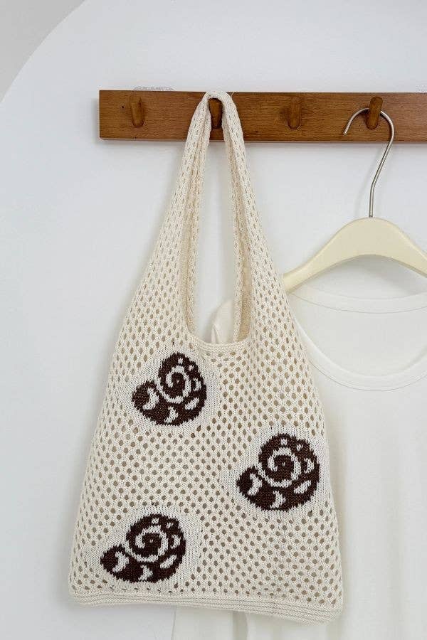 Crochet Tote Beach Bag-Ocean Theme