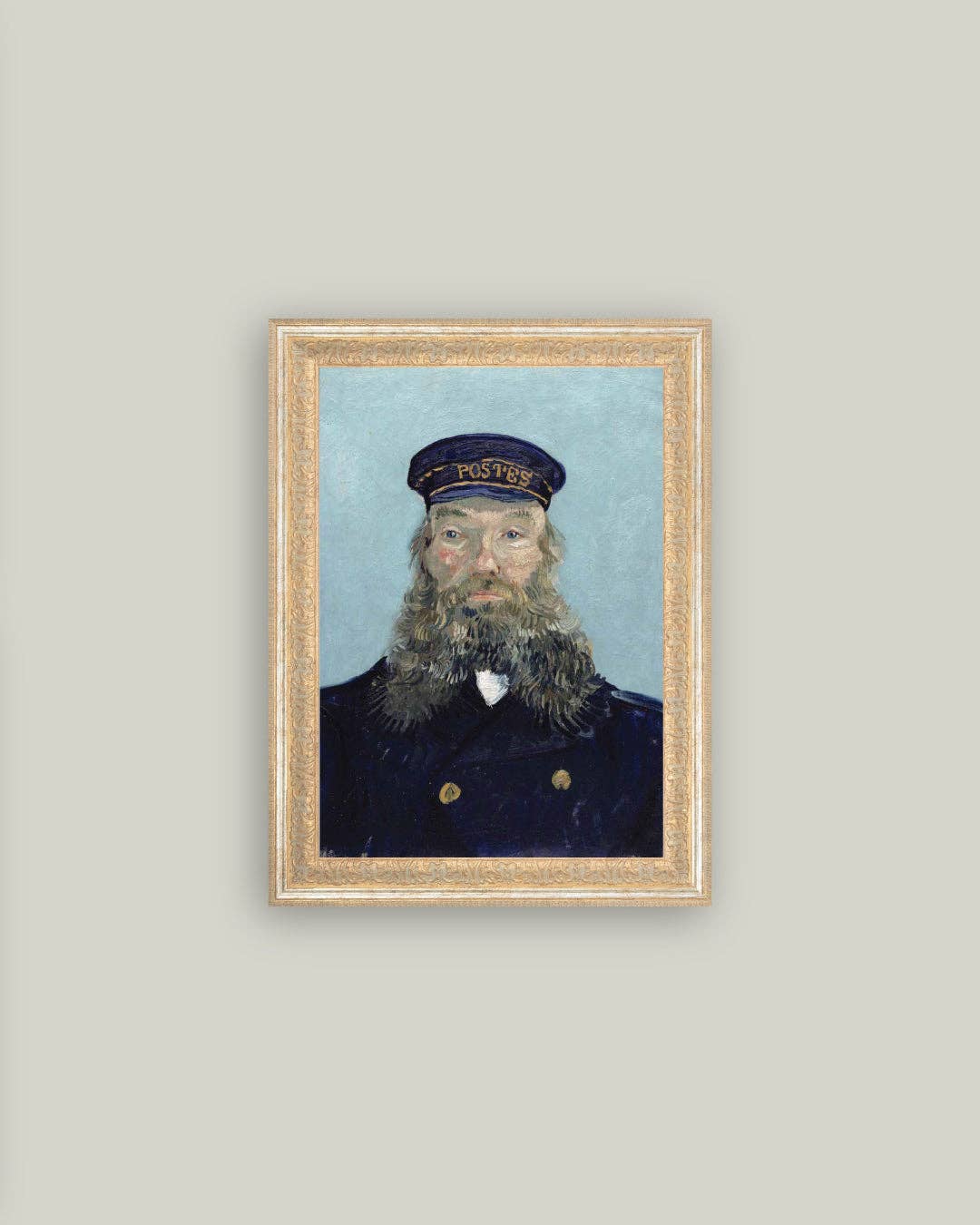 Portrait of a Postman Framed Antique Art