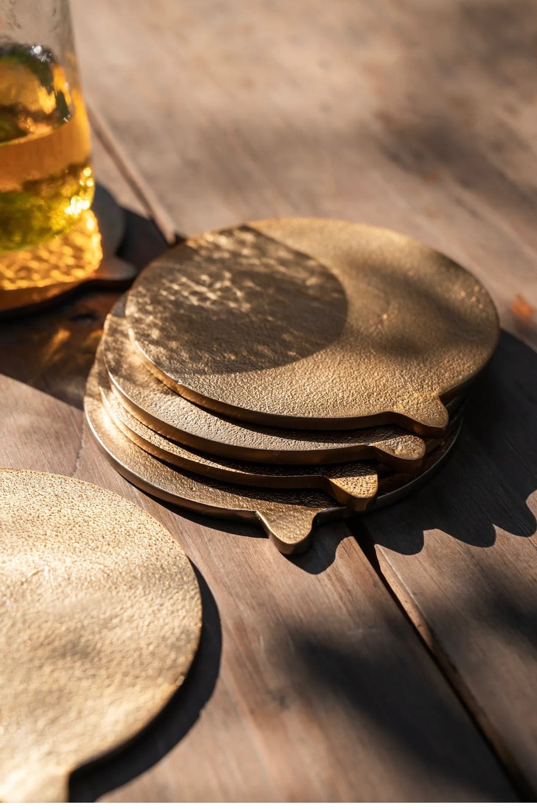 Brass Artisan Coasters-set of 6