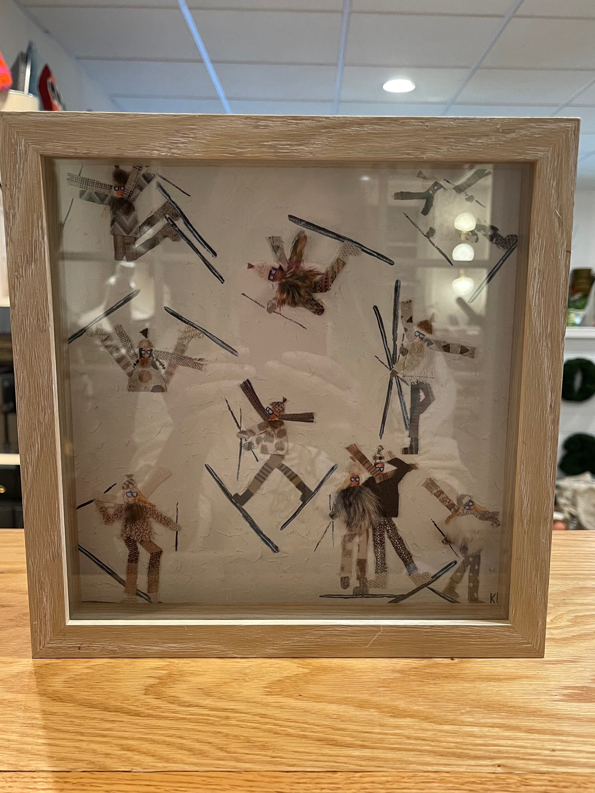 KPalm Art- Skiers in Furs Framed
