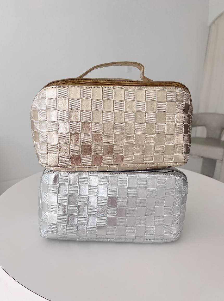 Rosemary Leather Makeup Bag