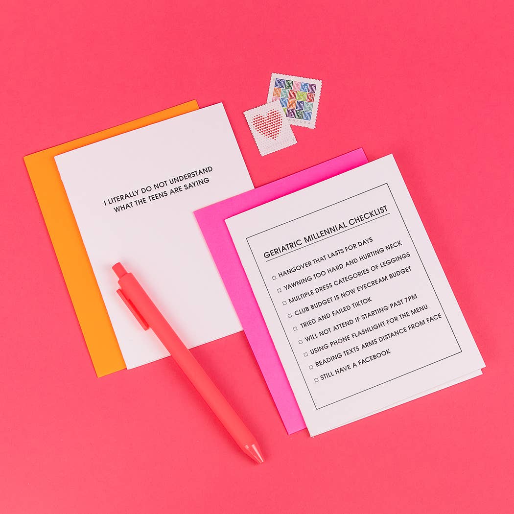 Do Not Understand The Teens Letterpress Card