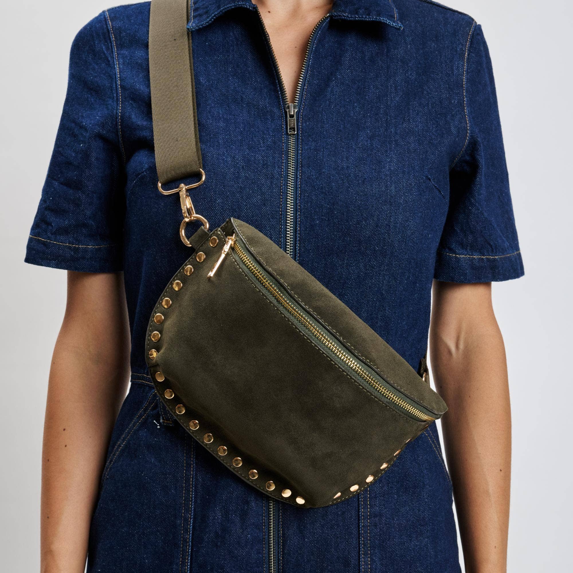 Moda Luxe Gizelle-Suede Belt Bag