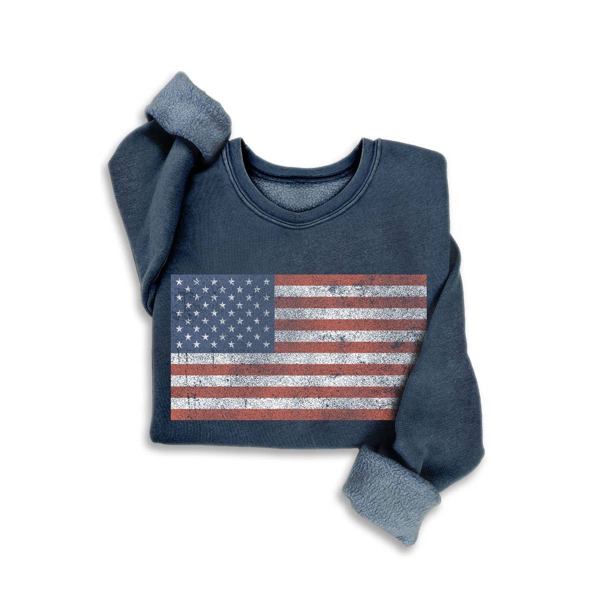 VINTAGE AMERICAN FLAG MINERAL SWEATSHIRTS