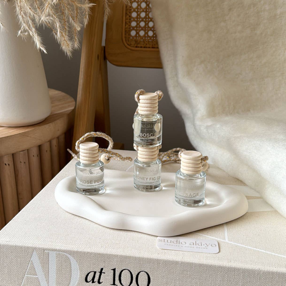 Car Diffuser Basil + Bosc Pear | Hanging Reed Diffuser