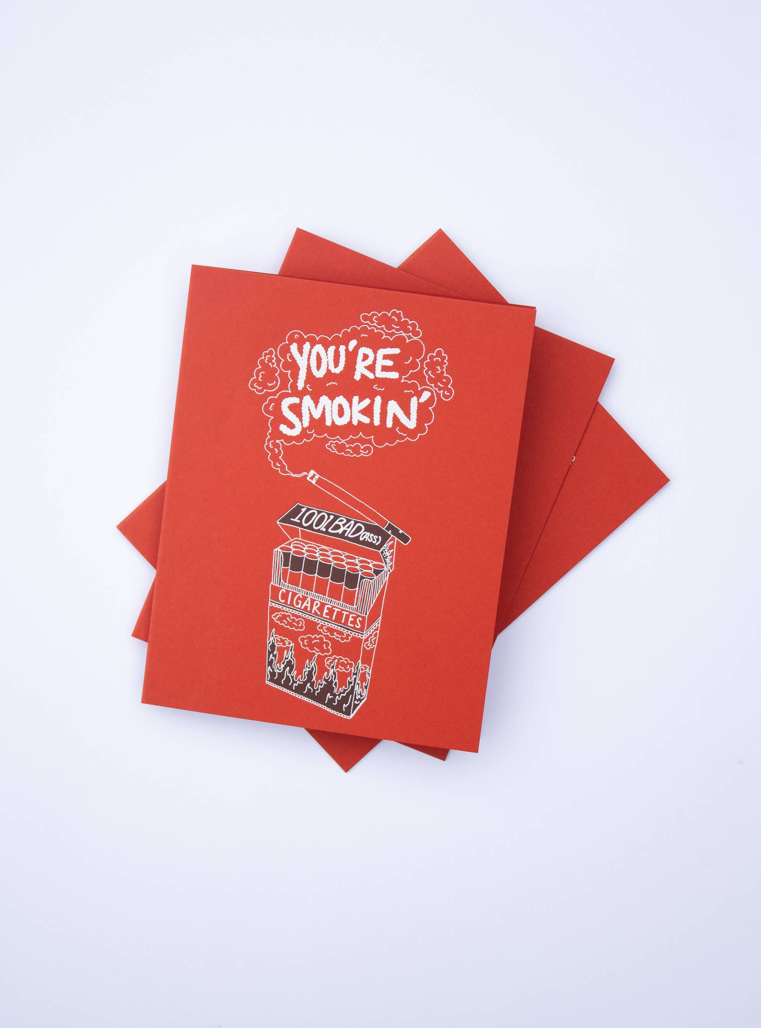 You're Smokin' Letterpress Greeting Card