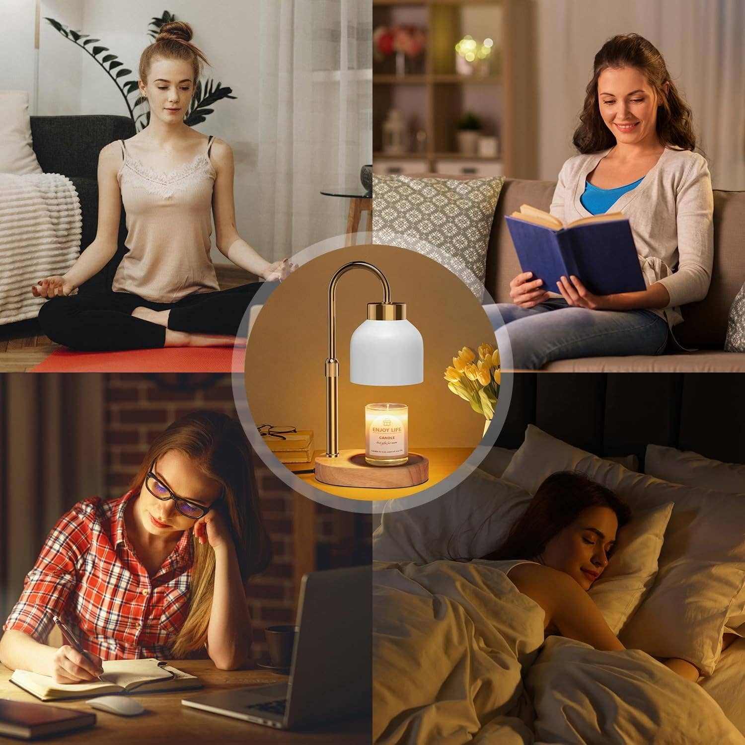 Candle Warmer Lamp With Adjustable Dimmer Brightness