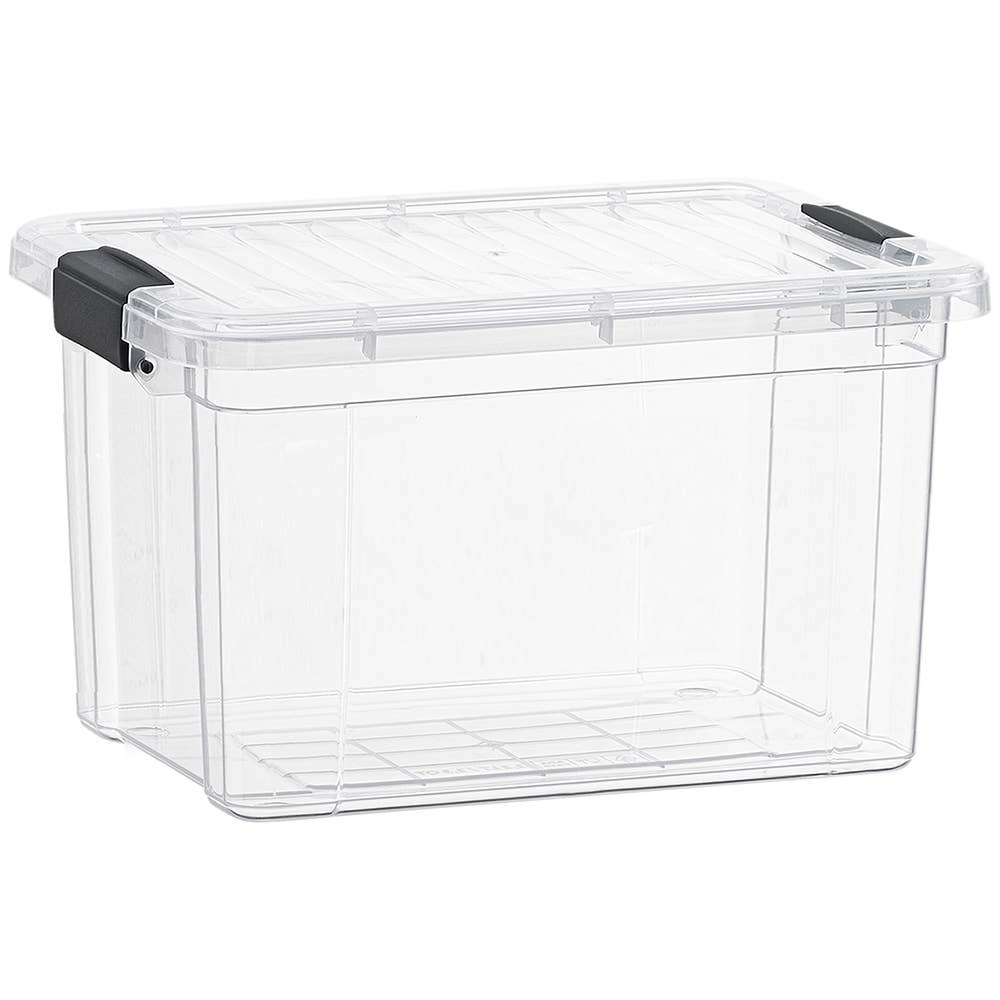 Superio Clear Closet Storage Organizing Container, 46 Liter