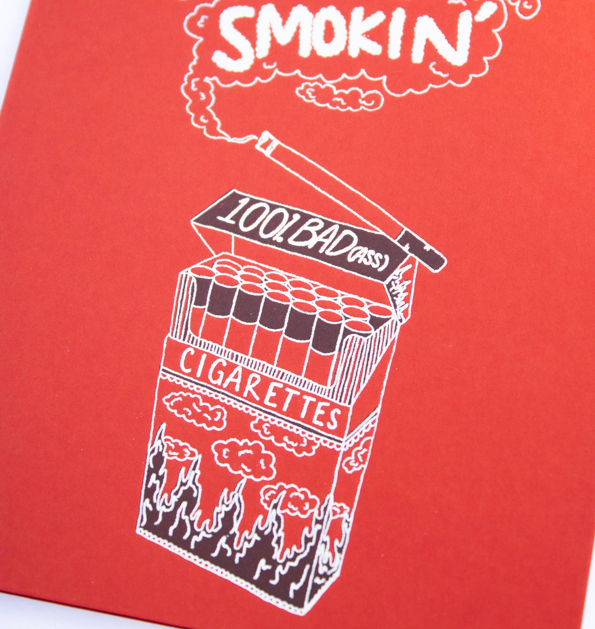 You're Smokin' Letterpress Greeting Card