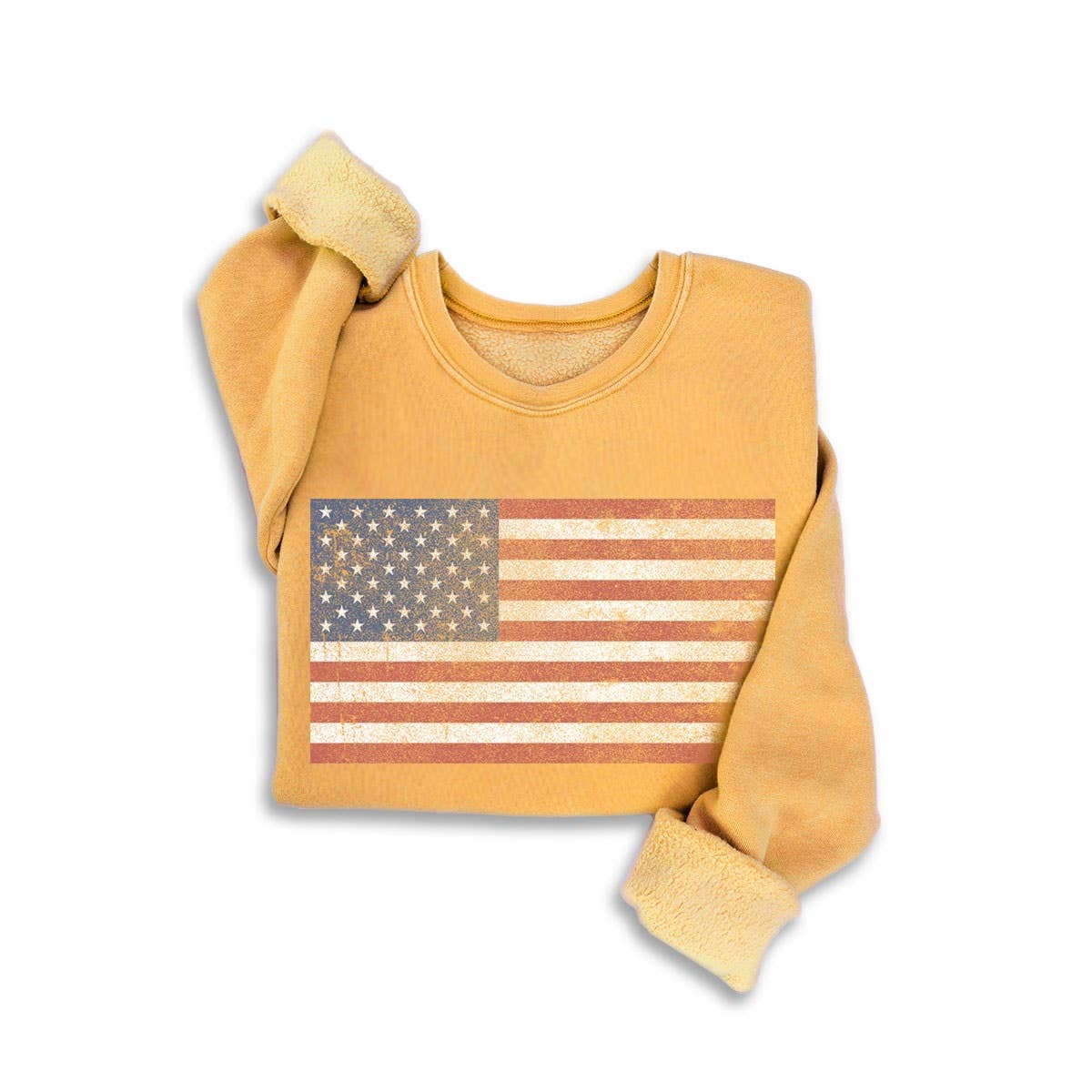 VINTAGE AMERICAN FLAG MINERAL SWEATSHIRTS