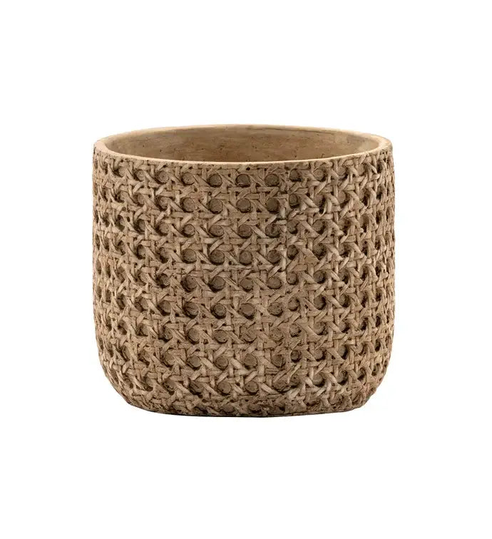 Wicker Woven Planter Vase