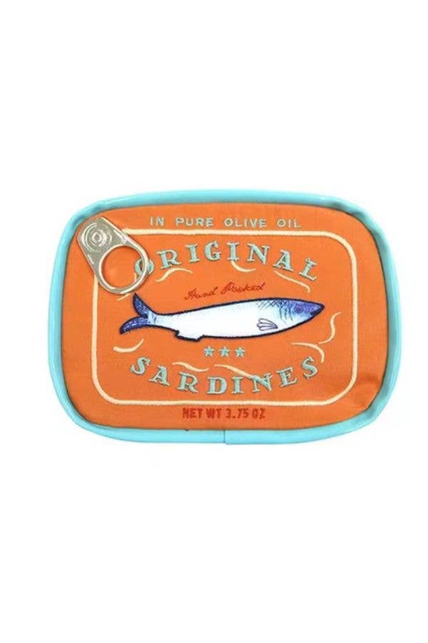 Sardine's Tin Can Gift Cosmetic Bag-Green