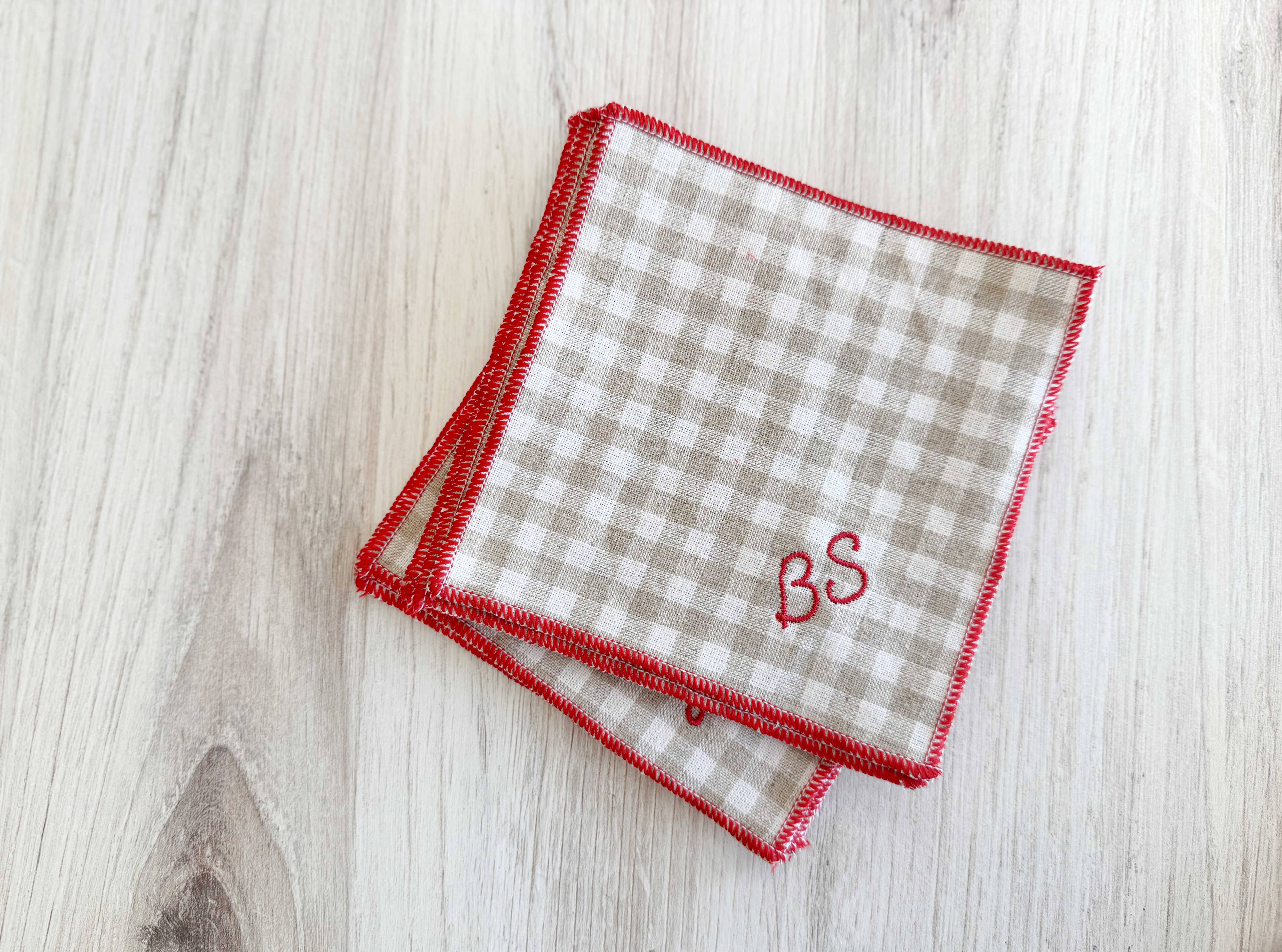 Sweary Cocktail Coasters in Check, set of eight