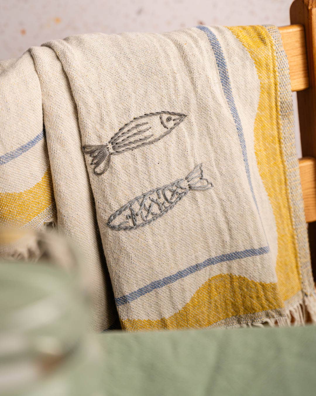 Sardine - Hand Stitched Kitchen Towel
