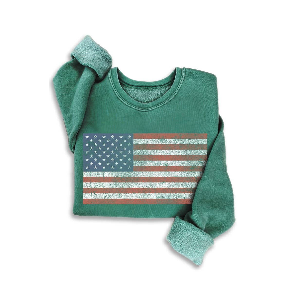 VINTAGE AMERICAN FLAG MINERAL SWEATSHIRTS