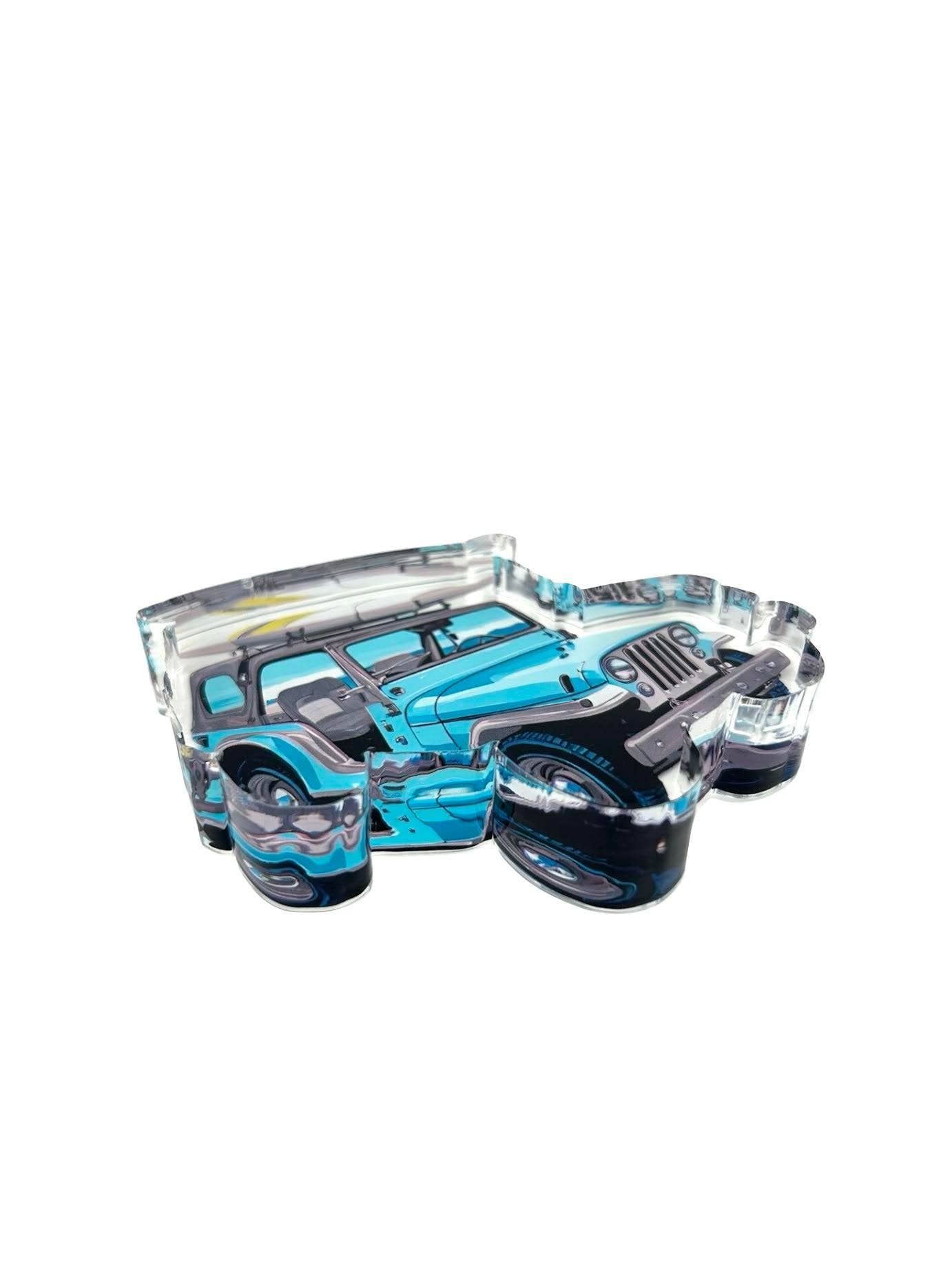 Acrylic Napkin Weight, Jeep
