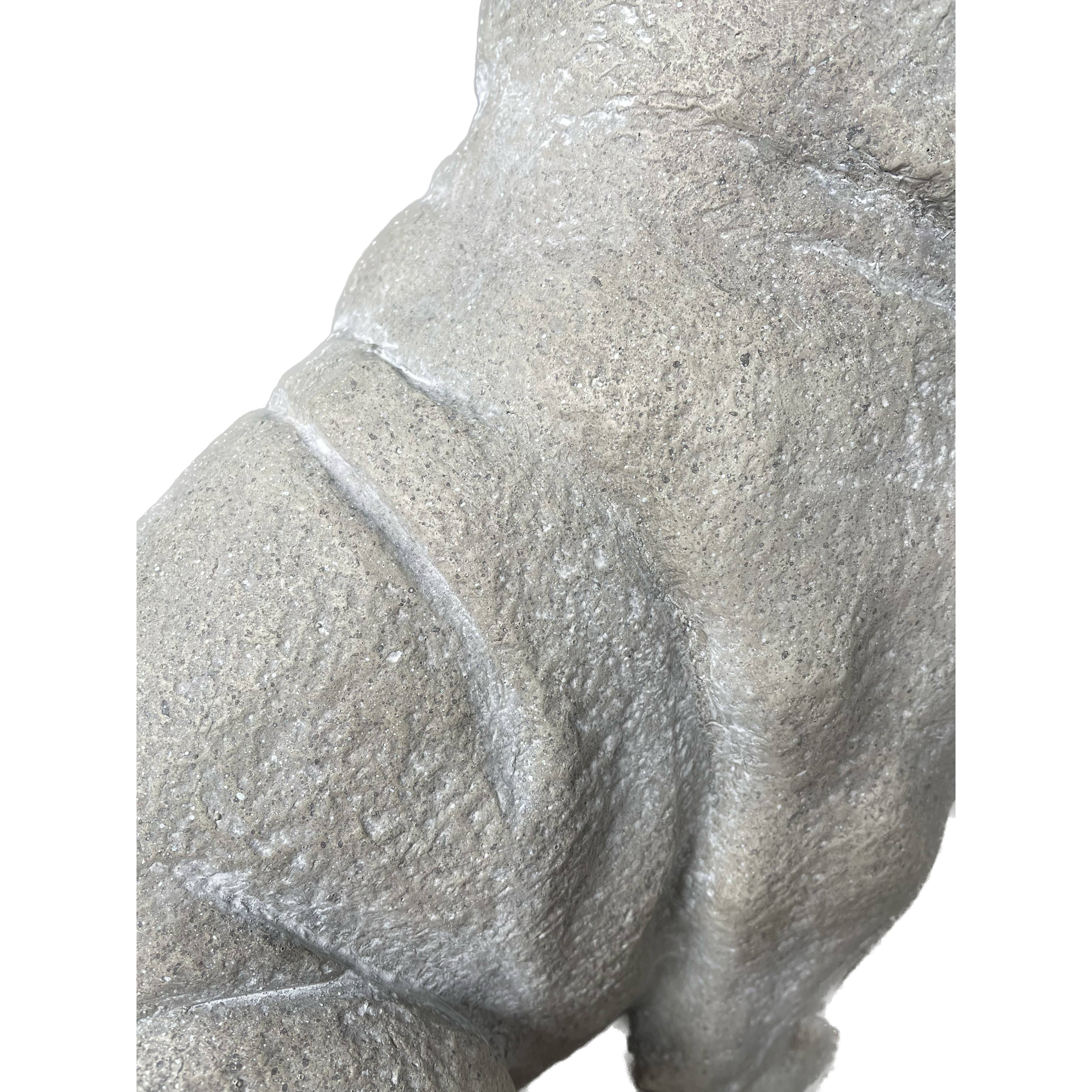 Sitting Bulldog Garden
 Resin Statue 16"